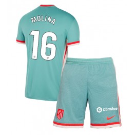Atletico Madrid Nahuel Molina #16 Uit tenue Kids 2024-25 Korte Mouw (+ Korte broeken)